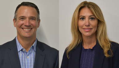 Manhasset Board of Education President Steven Panzik (L.) will not seek re-election and Trustee Nadia Giannopoulos (R.) will face off against two newcomers.